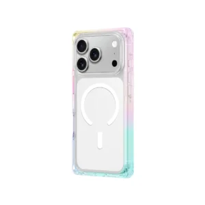 AmazingThing Omni case for iPhone 17 Pro / 18 Pro compatible with MagSafe - transparent-rainbow