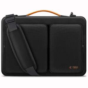 Tech-Protect Defender Bag for Laptop 13-14 - Black and Orange