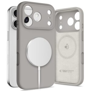 Tech-Protect Silicone MagSafe Case for iPhone 17 Pro / 18 Pro - Gray