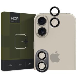 Camera lens protector Hofi Camring Pro+ iPhone 16 / 16 Plus / 17 Black