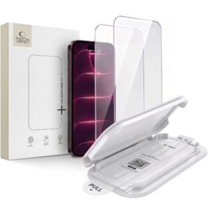 Tempered glass Tech-Protect Onetouch Set+ 2-pack iPhone 17 Pro Max / 18 Pro Max Clear