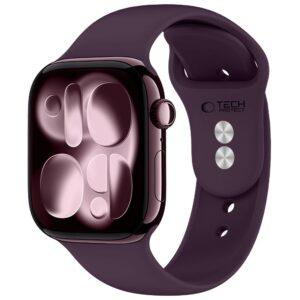 Tech-Protect Silicone Apple Watch 8 / 9 / 10 / 11 / 12 / SE / Ultra (44 / 45 / 46 / 49 mm) Deep Burgundy