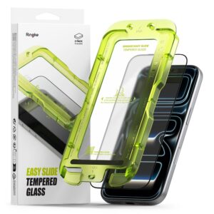 Ringke Easy Slide 2-pack tempered glass for iPhone 17 Pro Max / 18 Pro Max - black
