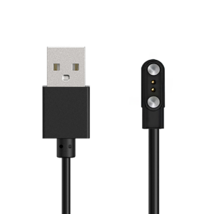 HUL-01 Magnetic Charger 2-pin 2.8mm for 60cm Smartwatches – Black