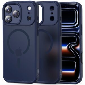 Tech-Protect MagMat MagSafe Case for iPhone 17 Pro / 18 Pro - Navy Blue