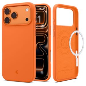 Spigen Silicone Fit Mag MagSafe Case for iPhone 17 Pro Max / 18 Pro Max - Orange