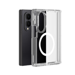 Dux Ducis Clin Mag Case for Samsung Galaxy Z Fold 8 Wide Compatible with MagSafe - Transparent