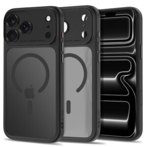 Tech-Protect MagPeak MagSafe CC Case for iPhone 18 Pro / 17 Pro - Matte Black