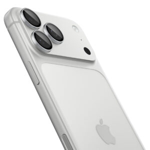 Spigen Optik Pro GLAS.TR EZ FIT 2-Pack Tempered Glass Camera Screen Protector for iPhone 18 Pro / 18 Pro Max - Silver