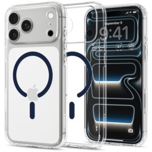 Spigen Ultra Hybrid MagSafe Case for iPhone 18 Pro Max / 17 Pro Max - Clear Navy Blue