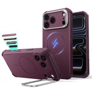 ESR Cyber ​​Tough Kickstand MagSafe Case for iPhone 18 Pro / 17 Pro - Burgundy