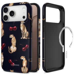 Tech-Protect Lamano MagSafe Case for iPhone 18 Pro Max / 17 Pro Max - Black and Brown