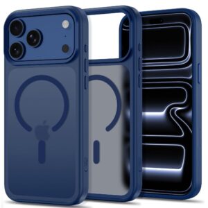 Tech-Protect Magmat Magsafe CC Case for iPhone 18 Pro Max / 17 Pro Max - Matte Navy Blue