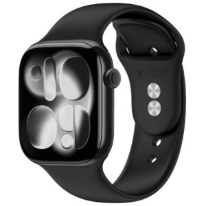 Tech-Protect Silicone Strap for Apple Watch 44 / 45 / 46 / 49 mm - Black