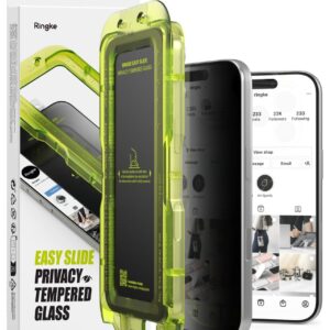 Ringke Easy Slide Privacy 2-Pack Tempered Glass for iPhone 18 Pro Max