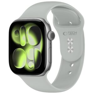 Tech-Protect Silicone Apple Watch 8 / 9 / 10 / 11 / 12 / SE (40 / 41 / 42 mm) Lunar Grey