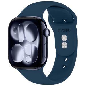 Tech-Protect Silicone Apple Watch 8 / 9 / 10 / 11 / 12 / SE (40 / 41 / 42 mm) Navy Blue