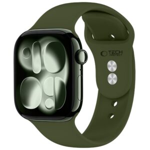Tech-Protect Silicone Apple Watch 8 / 9 / 10 / 11 / 12 / SE / Ultra (44 / 45 / 46 / 49 mm) Olive Green