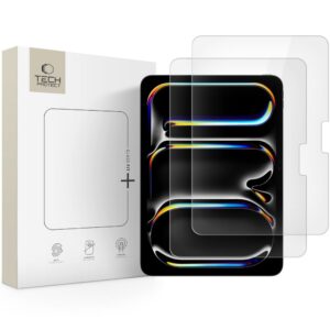 Tempered glass Tech-Protect Glass Fit+ 2-pack iPad Pro 11” 5 / 6 / 2024-2025 Clear