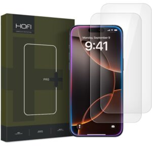 Tempered glass Hofi Glass Pro+ 2-pack iPhone 16 Pro / 17 / 17 Pro / 18 Pro Clear