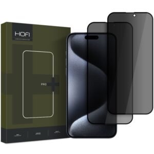 Privacy glass Hofi Anti Spy Glass Pro+ 2-pack iPhone 16 Privacy