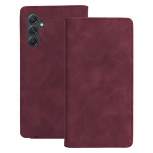 Smart Suede case for Samsung Galaxy A34 maroon