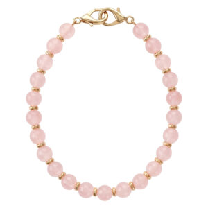 Beaded phone strap pink