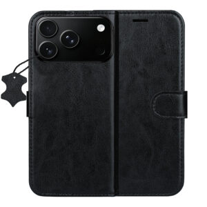 Smart Luxe leather case for iPhone 17 Pro Max 6,9" / 18 Pro Max 6,9" black