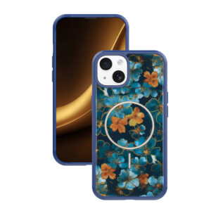 Golden Autumn case for iPhone 14 6,1" dark blue