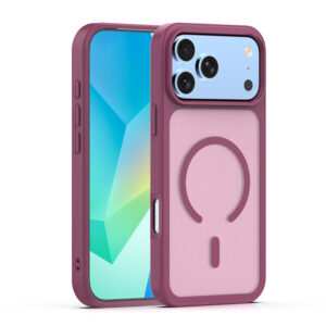 Mag Matt case for iPhone 17 Pro Max 6,9" / 18 Pro Max 6,9" maroon big hole