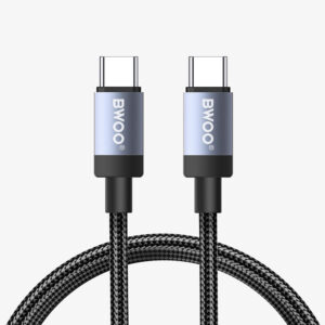 BWOO BO-X401CC braided cable USB-C - USB-C 1m PD 65W black