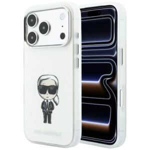 Karl Lagerfeld IML Ikonik Sketch Print MagSafe case for iPhone 18 Pro Max / 17 Pro Max beige
