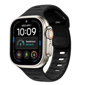 Tech-Protect Silicone Line Apple Watch 8 / 9 / 10 / 11 / 12 / SE / Ultra (44 / 45 / 46 / 49 mm) Black