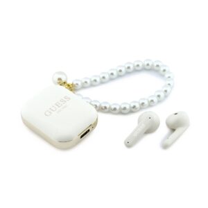 Guess Pearl Strap TWS Wireless Earphones White