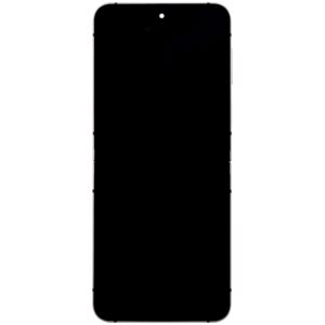 LCD display + Touch Unit + Front Cover Samsung F761 Galaxy Z Flip 7 FE 5G White (Service Pack)
