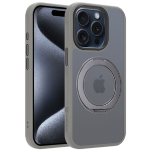 Tactical MagForce Hyperstand Cover for Apple iPhone 15 Pro Light Grey