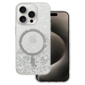Tel Protect Moonlite Magsafe Case for Samsung Galaxy S24 silver clear