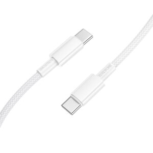 Borofone Cable BX117 Source - Type C to Type C - PD 60W 3A 1 metre white