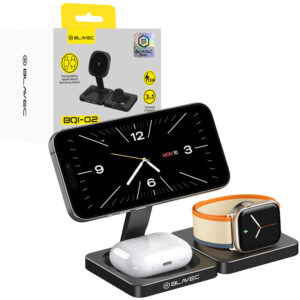 Blavec Induction charger BQI-02 Qi 15W magnetic Magsafe 3 in 1 Apple/Samsung Watch (BQI02-QIMB) black