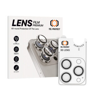 Tempered glass Tel Protect 3D Lens on camera for Iphone 13 Pro/13 Pro Max transparent (lens 3 pieces)