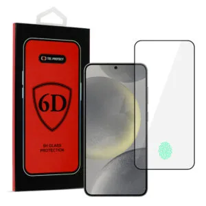 Tel Protect Full Glue 6D Tempered Glass for SAMSUNG GALAXY S25 EDGE BLACK (with fingerprint unlock)