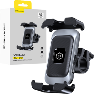 Blavec Bike holder BV-02 Velo to handlebar (BV02-HSB) silver-black