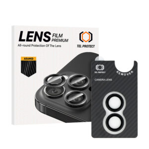Tempered glass Tel Protect 3D Lens Aramid Series on camera for Iphone 16/16 Plus (lens 2 pieces)