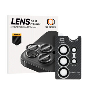 Tempered glass Tel Protect 3D Lens Aramid Series on camera for Samsung Galaxy S25 Ultra (lens 5 pieces)