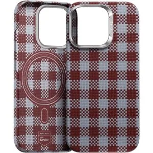 Benks Magnetic Armor Vichy Kevlar Case (RF65) for Iphone 16 Pro red