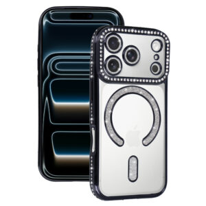Bling Magsafe Case for Iphone 18 Pro Max/17 Pro Max black
