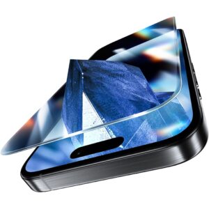 Benks Tempered glass Glass Warrior Sapphire Coating (C.M.C+.AP.BK.LS66) for Iphone 16 Pro Max black (Thin Edge)