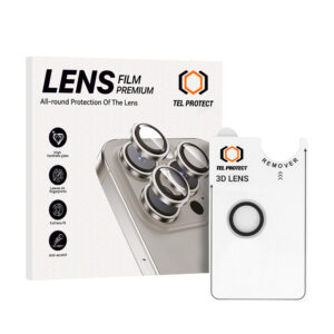 Tempered glass Tel Protect 3D Lens on camera for Iphone 17 Air transparent (lens 1 piece)