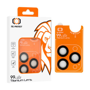 Tempered glass Tel Protect Titanium Lens 99% AR on camera for Iphone 17 Air black (lens 1 piece)