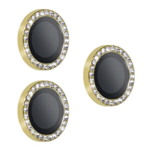 Tempered Glass HARD DIAMOND for camera (LENS) for Iphone 17 Pro/17 Pro Max/18 Pro/18 Pro Max gold (lens 3 pieces)